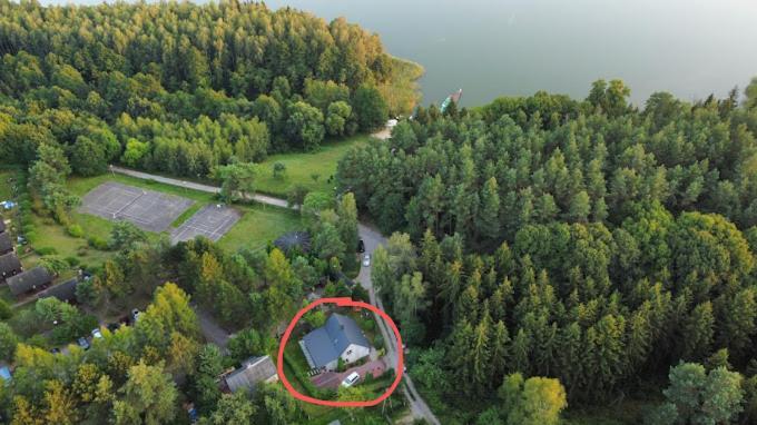 Dom Nad Jeziorem Strazym Zbiczno ภายนอก รูปภาพ